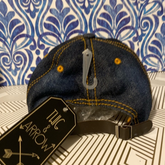 Twig and Arrow Ladies USA Distressed and Blinged Out Baseball Cap - Picture 4 of 5